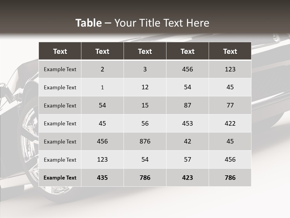 Bumper Shadow Illustration PowerPoint Template