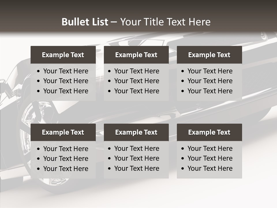 Bumper Shadow Illustration PowerPoint Template