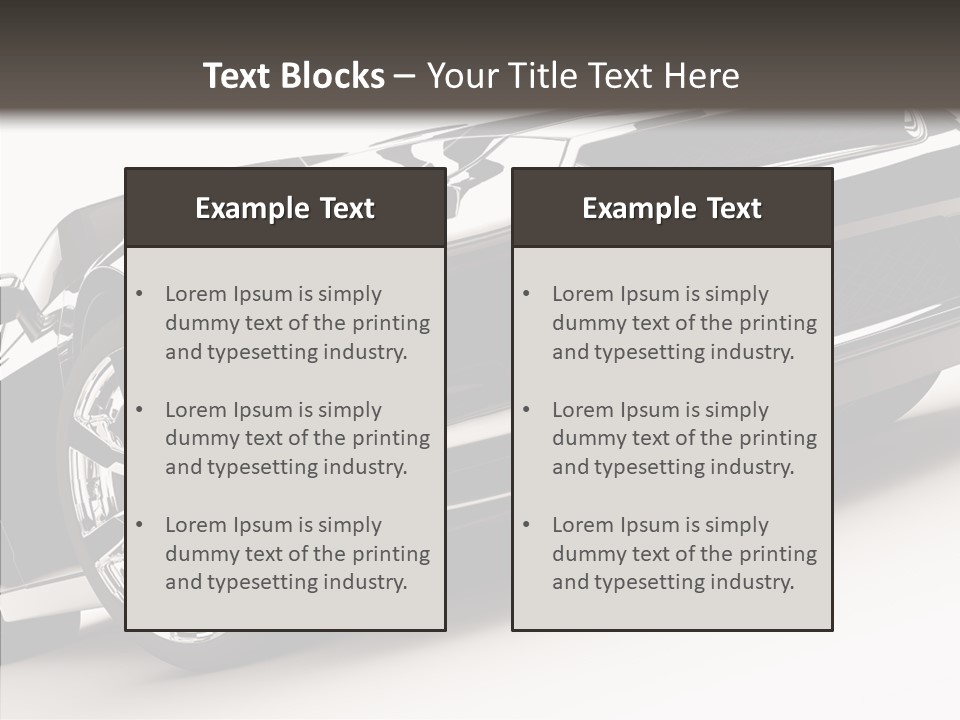 Bumper Shadow Illustration PowerPoint Template