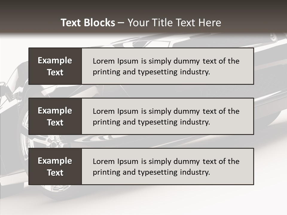 Bumper Shadow Illustration PowerPoint Template