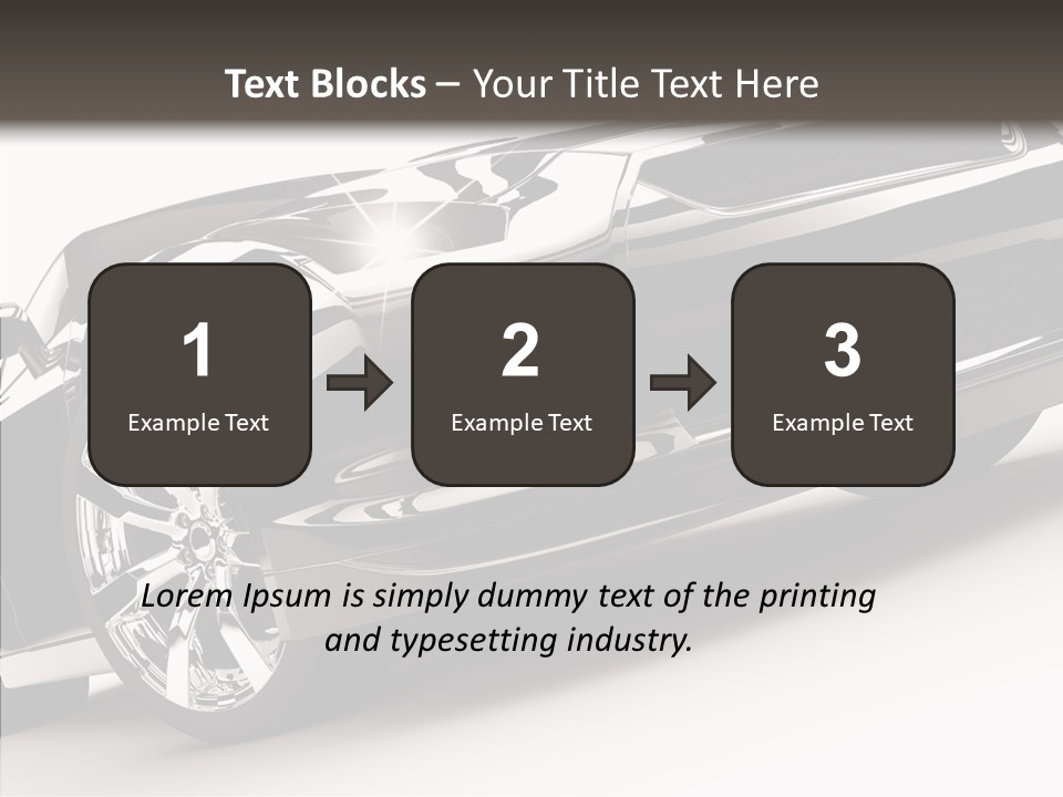 Bumper Shadow Illustration PowerPoint Template