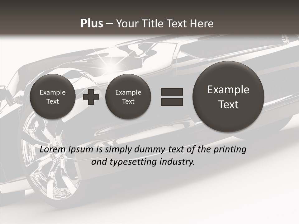 Bumper Shadow Illustration PowerPoint Template