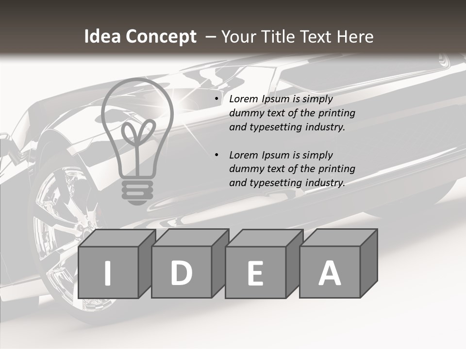 Bumper Shadow Illustration PowerPoint Template