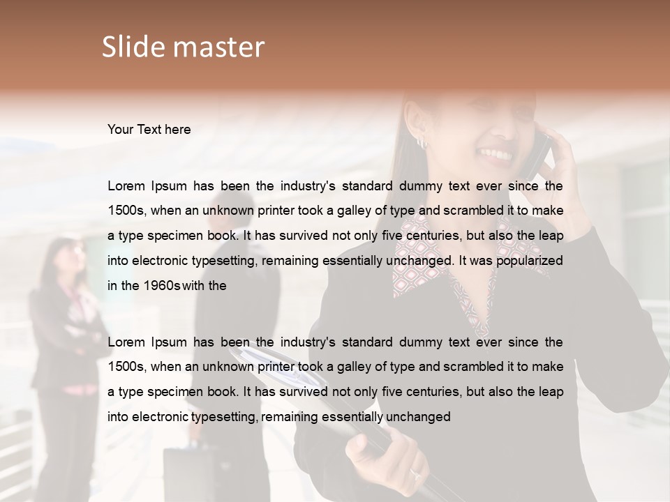 Woman Cellular Beauty PowerPoint Template