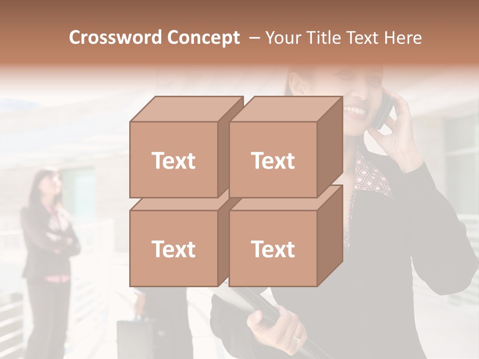 Woman Cellular Beauty PowerPoint Template