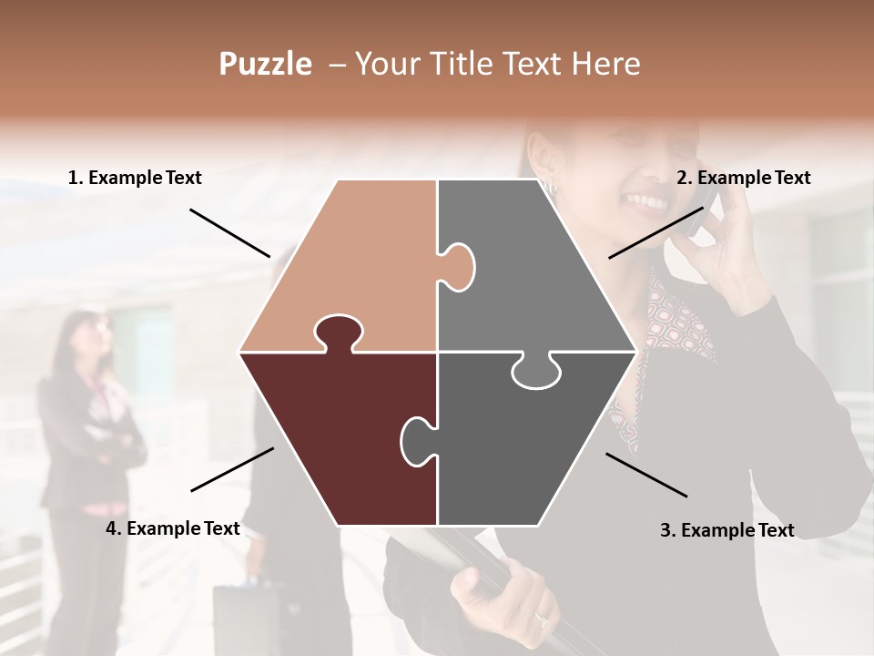 Woman Cellular Beauty PowerPoint Template