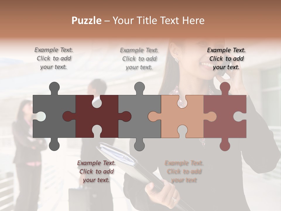 Woman Cellular Beauty PowerPoint Template