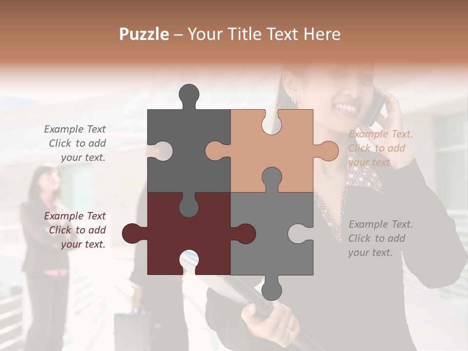Woman Cellular Beauty PowerPoint Template