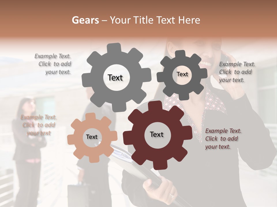 Woman Cellular Beauty PowerPoint Template