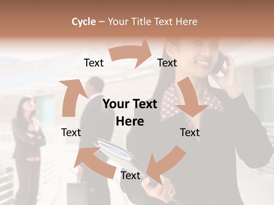 Woman Cellular Beauty PowerPoint Template