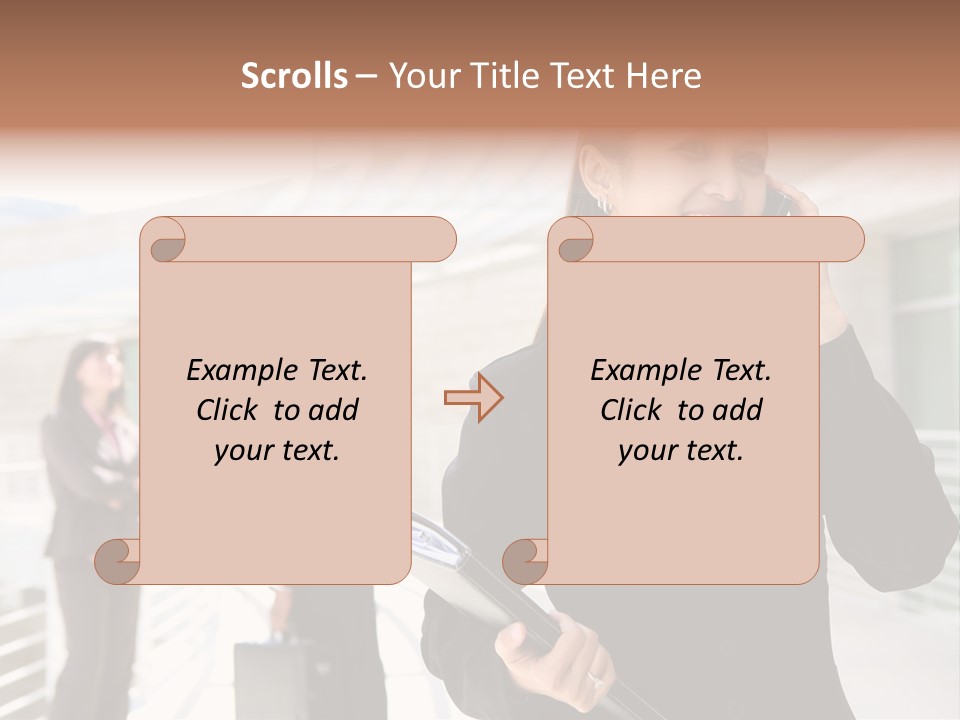 Woman Cellular Beauty PowerPoint Template