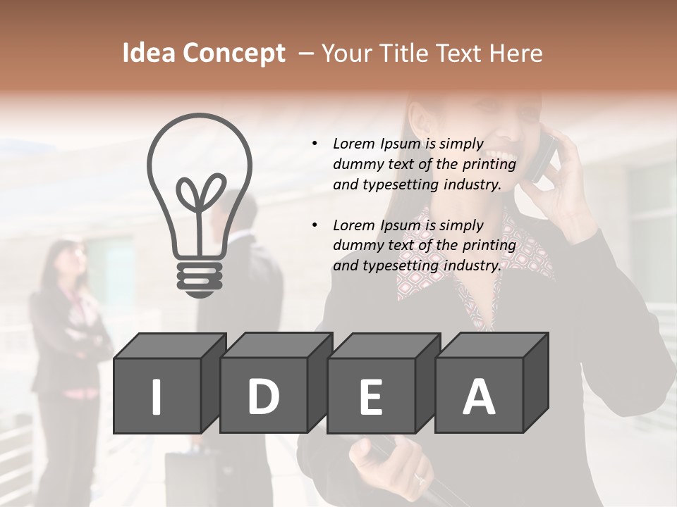 Woman Cellular Beauty PowerPoint Template