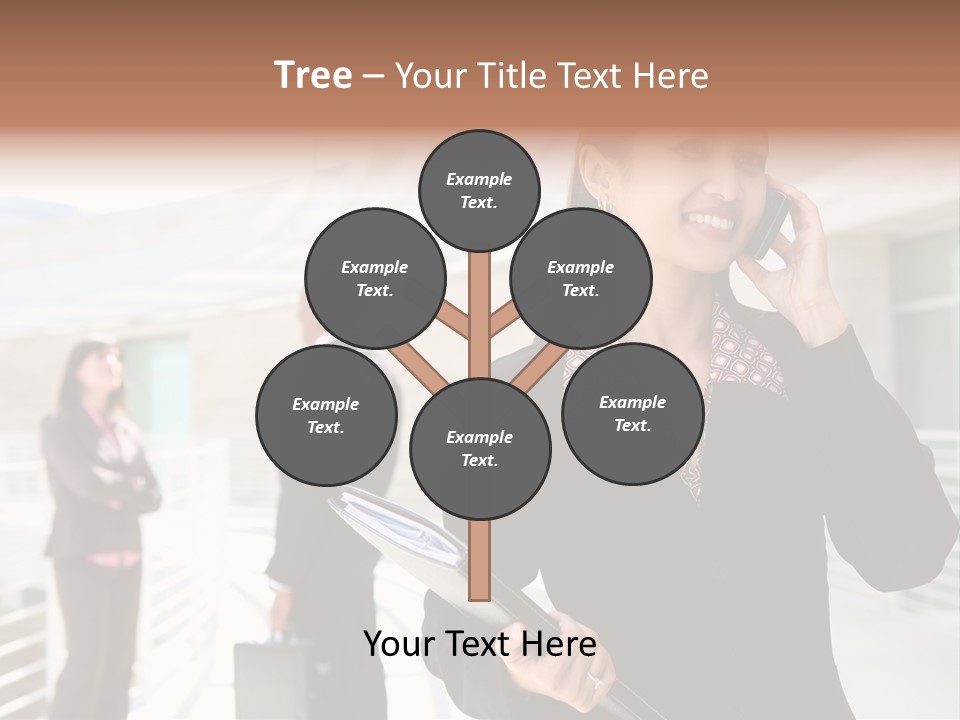 Woman Cellular Beauty PowerPoint Template