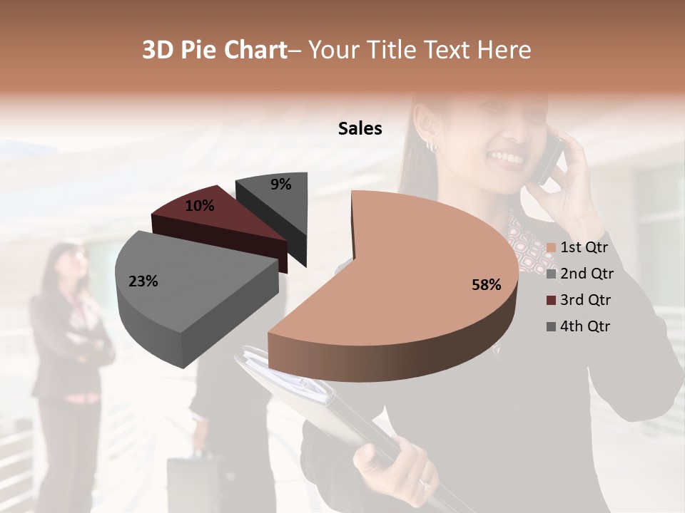 Woman Cellular Beauty PowerPoint Template