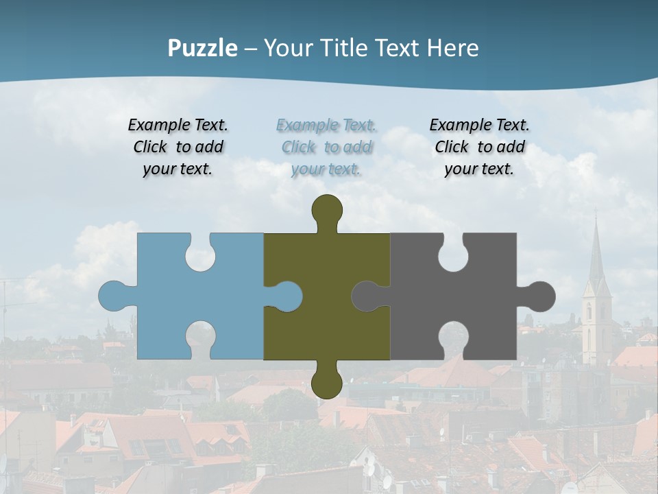 Church Panorama Cityscape PowerPoint Template