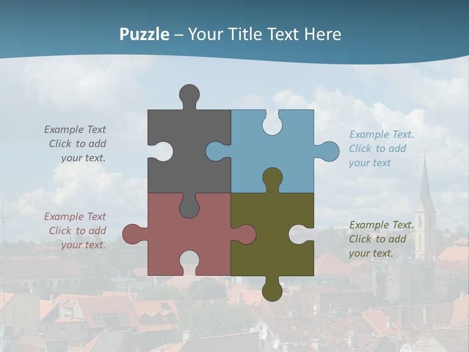 Church Panorama Cityscape PowerPoint Template