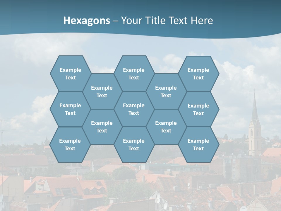 Church Panorama Cityscape PowerPoint Template