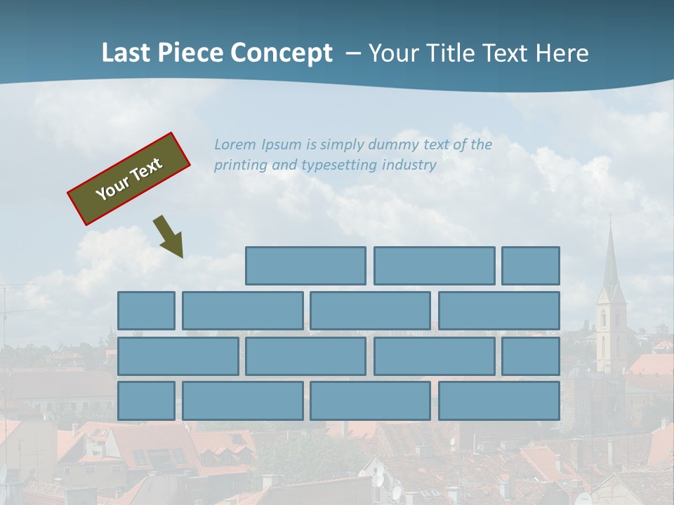 Church Panorama Cityscape PowerPoint Template