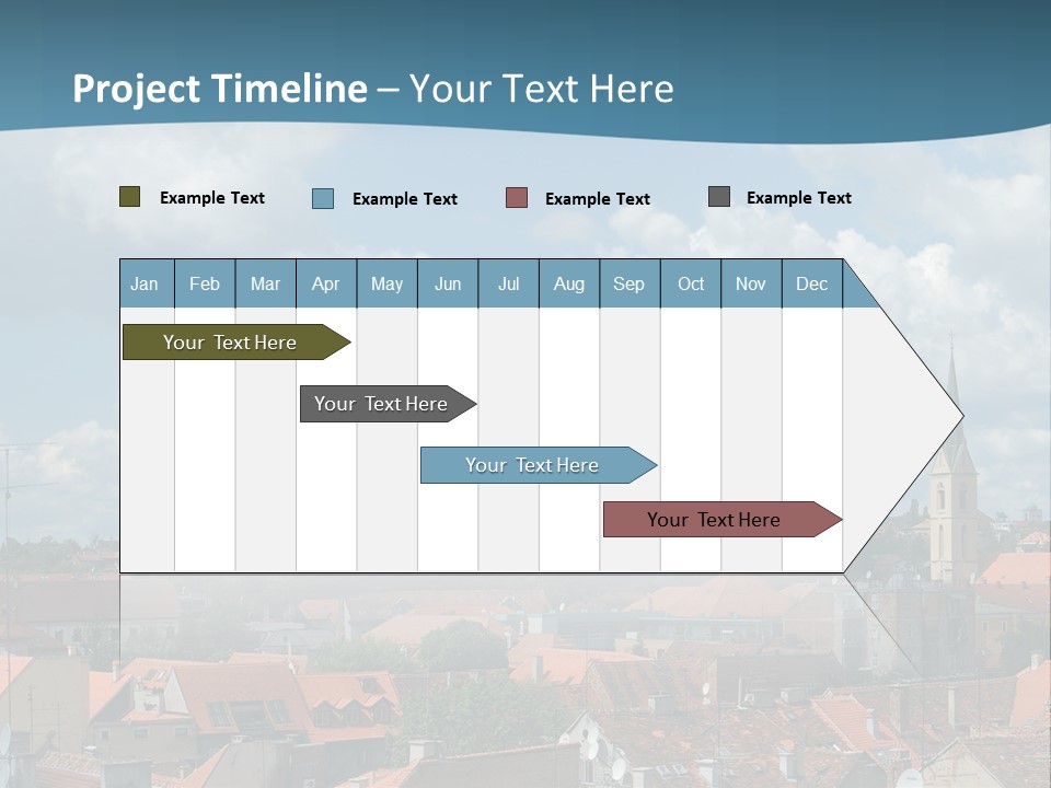Church Panorama Cityscape PowerPoint Template