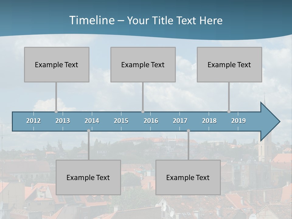 Church Panorama Cityscape PowerPoint Template