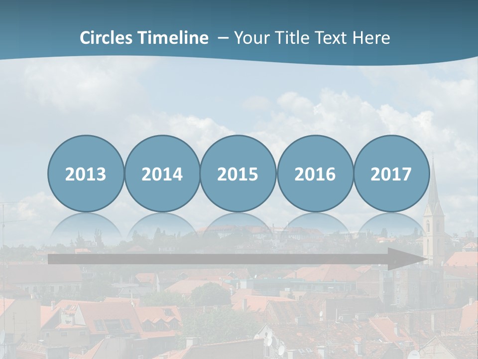 Church Panorama Cityscape PowerPoint Template