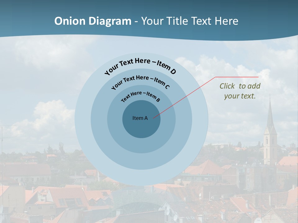 Church Panorama Cityscape PowerPoint Template