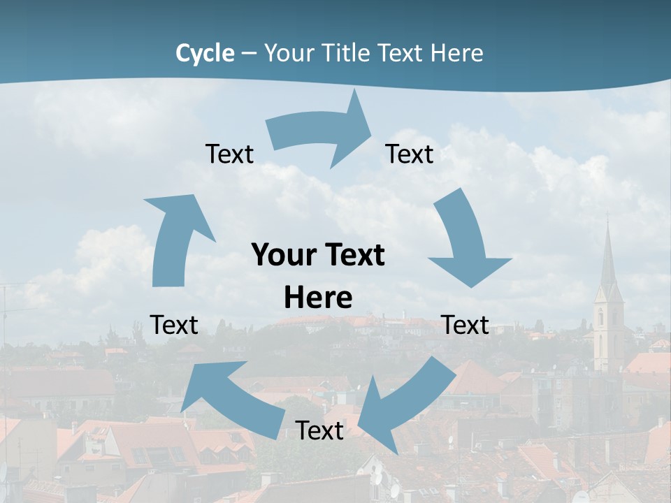 Church Panorama Cityscape PowerPoint Template