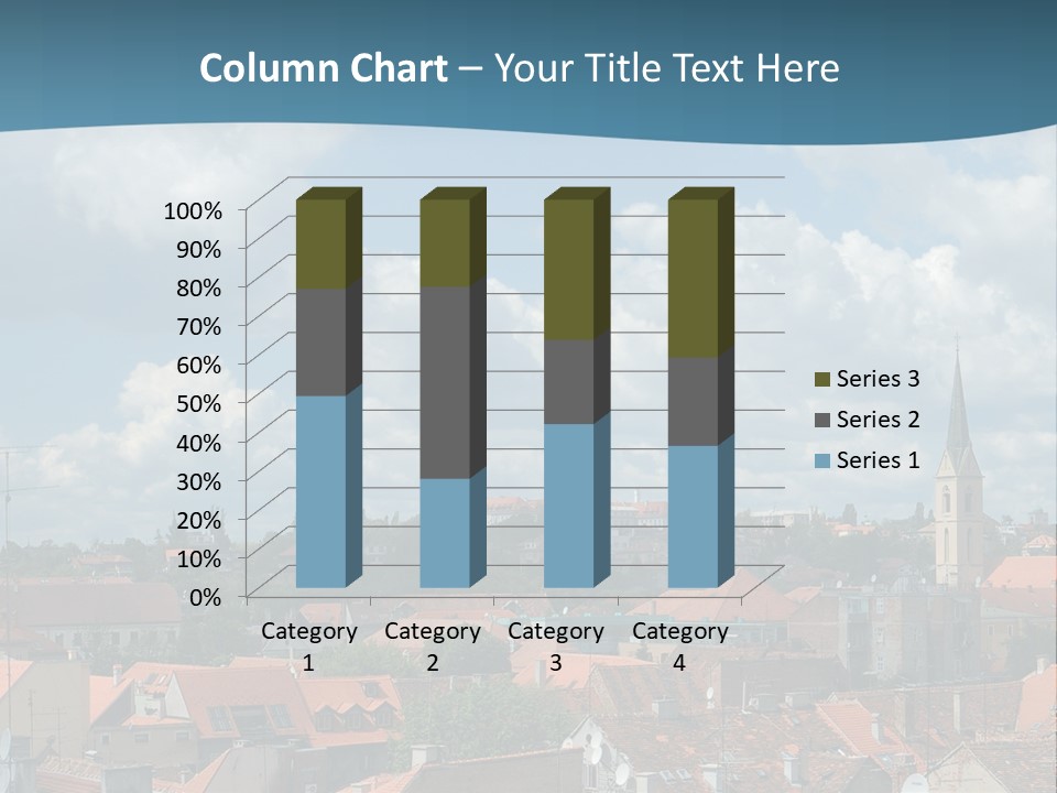 Church Panorama Cityscape PowerPoint Template