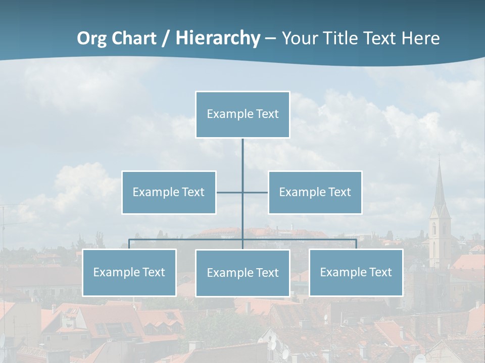 Church Panorama Cityscape PowerPoint Template