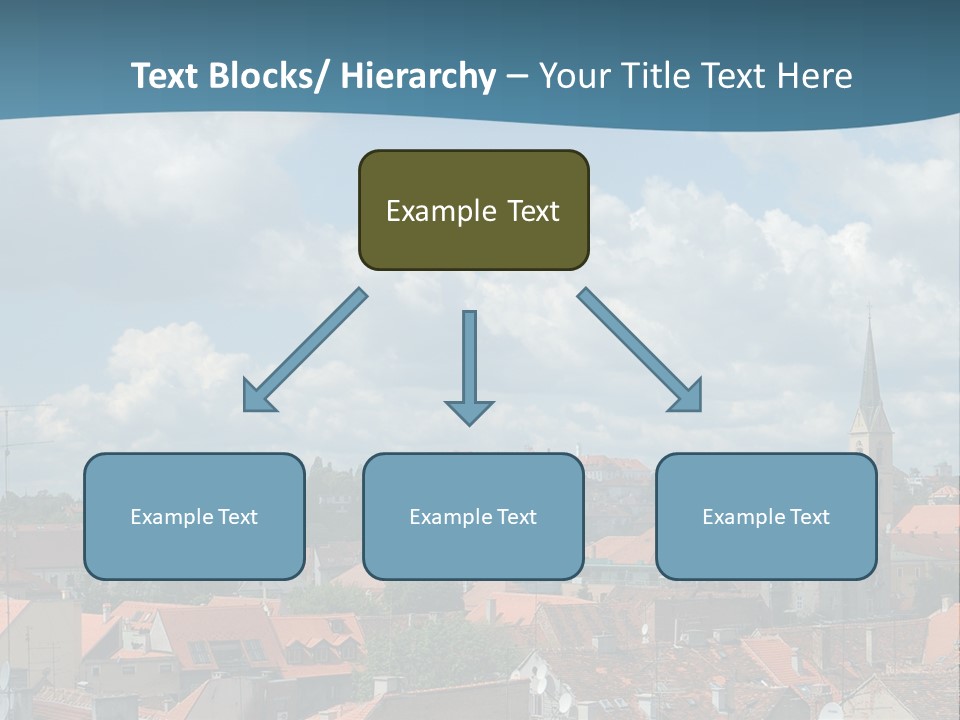 Church Panorama Cityscape PowerPoint Template