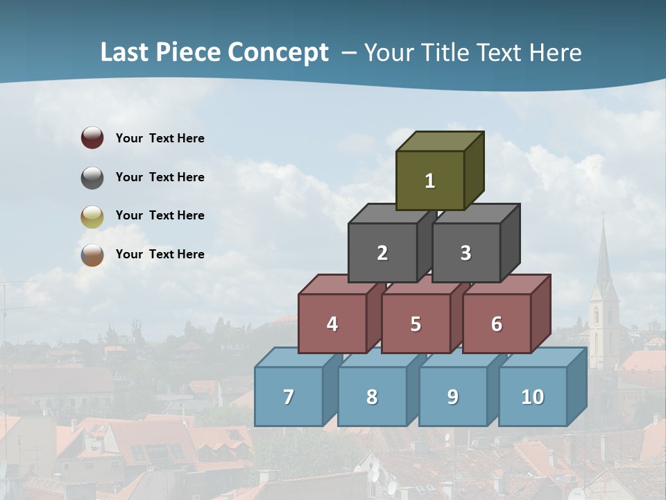 Church Panorama Cityscape PowerPoint Template