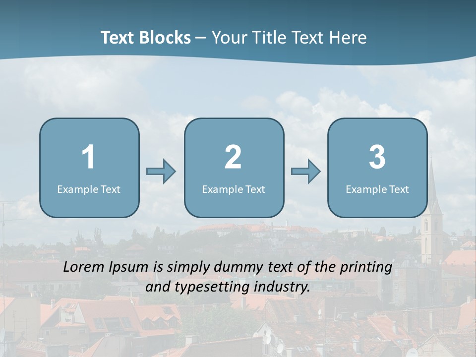 Church Panorama Cityscape PowerPoint Template