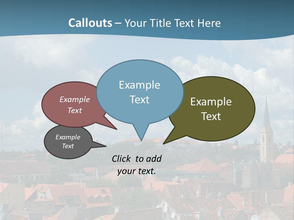 Church Panorama Cityscape PowerPoint Template