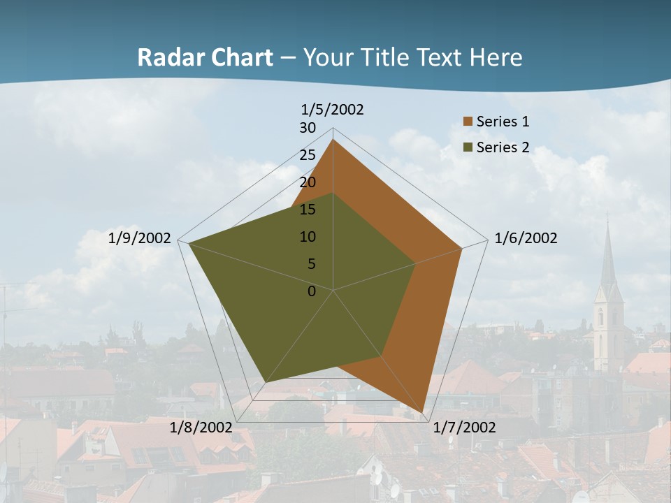 Church Panorama Cityscape PowerPoint Template