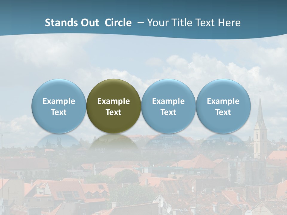 Church Panorama Cityscape PowerPoint Template