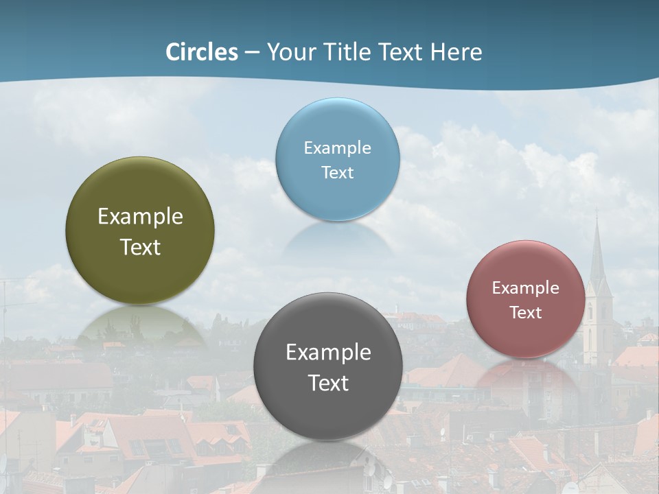 Church Panorama Cityscape PowerPoint Template