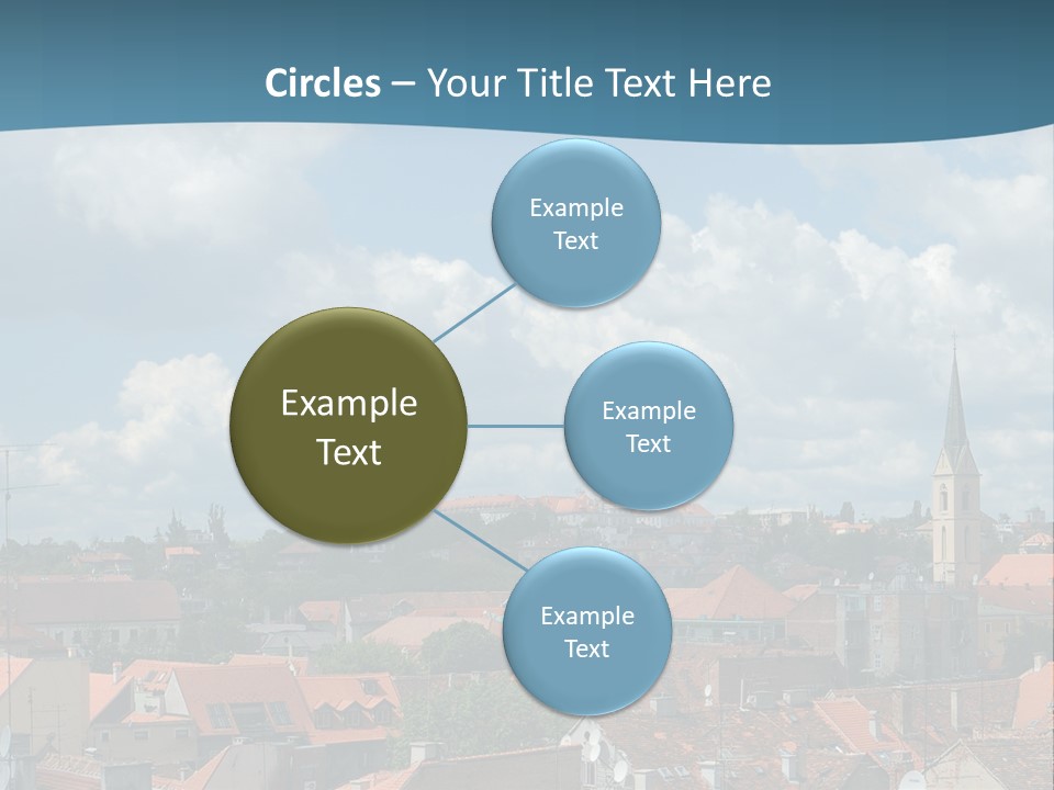 Church Panorama Cityscape PowerPoint Template