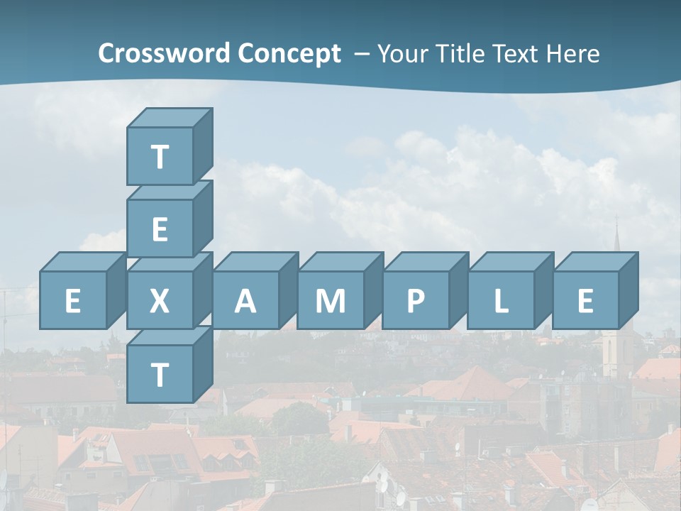 Church Panorama Cityscape PowerPoint Template