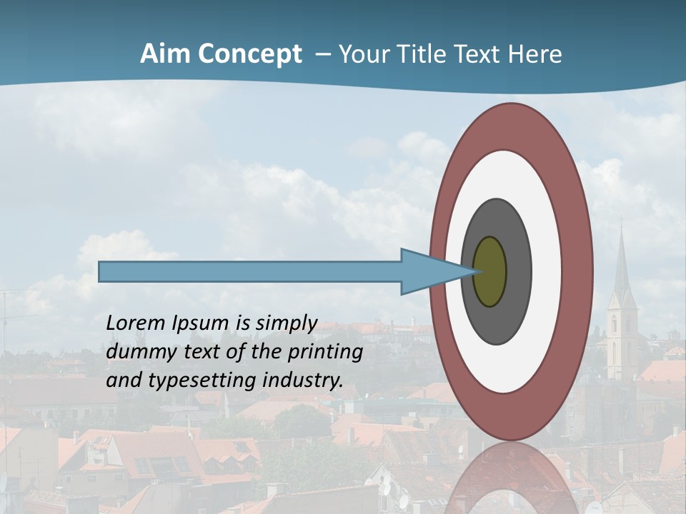 Church Panorama Cityscape PowerPoint Template