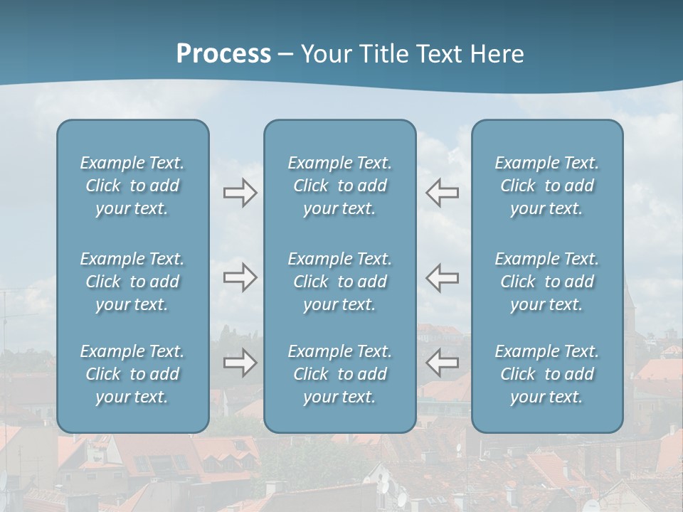 Church Panorama Cityscape PowerPoint Template