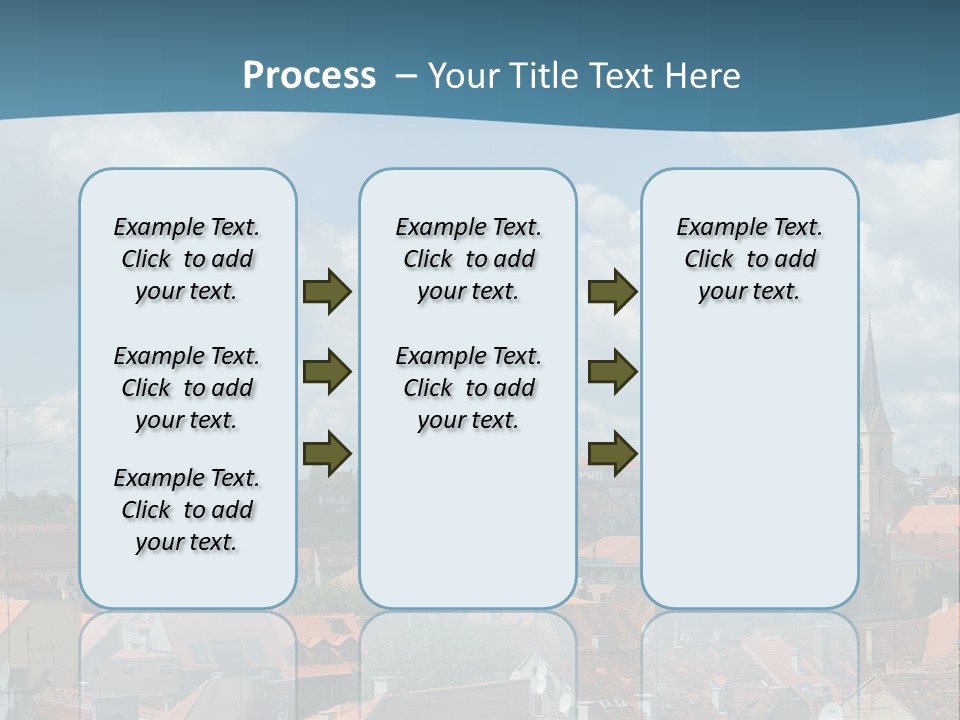 Church Panorama Cityscape PowerPoint Template