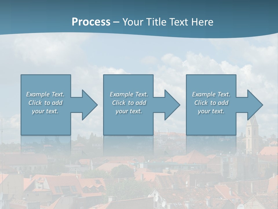 Church Panorama Cityscape PowerPoint Template