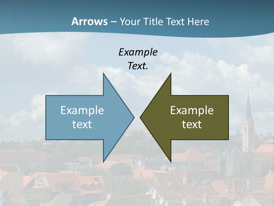 Church Panorama Cityscape PowerPoint Template
