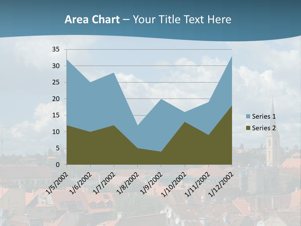 Church Panorama Cityscape PowerPoint Template