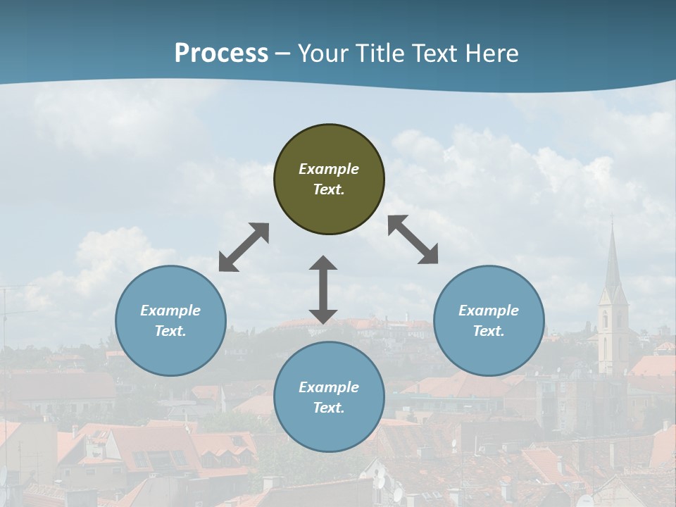 Church Panorama Cityscape PowerPoint Template