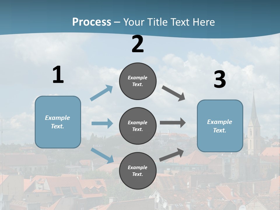 Church Panorama Cityscape PowerPoint Template