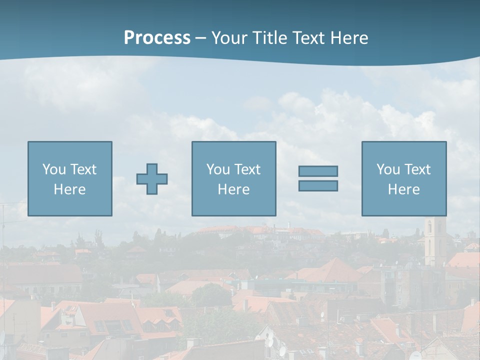 Church Panorama Cityscape PowerPoint Template