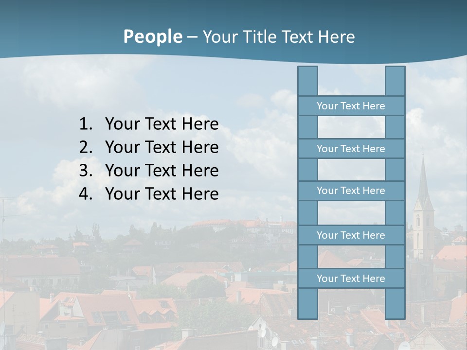 Church Panorama Cityscape PowerPoint Template