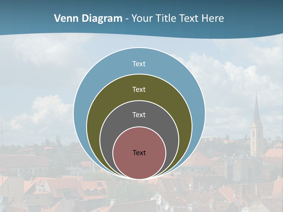 Church Panorama Cityscape PowerPoint Template