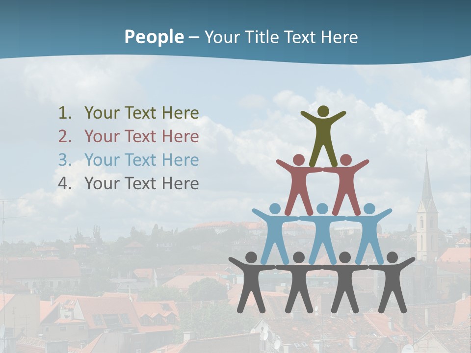 Church Panorama Cityscape PowerPoint Template